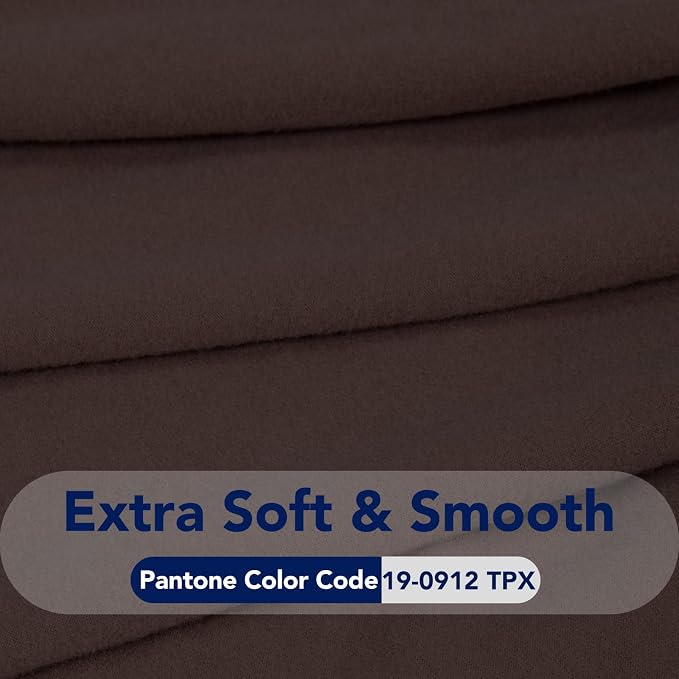 PureFit Stretch Couch Covers for Sofa Large Sofa Slipcovers Chocolate | 1-Piece - Image 5