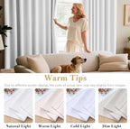 H.VERSAILTEX White Curtains for Bedroom Thermal Insulated Room Darkening Living - Image 5