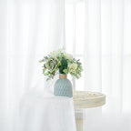 YoungsTex White Linen Semi Sheer Curtains - Image 4