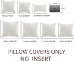 Fancy Homi 2 Packs Cream White Decorative Throw Pillow Covers 20x20 Inch - Image 7