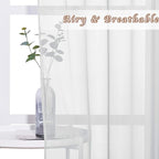 NICETOWN Sheer Curtains 63 Long - Image 3
