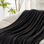 Exclusivo Mezcla Soft Waffle Fleece Bed Blanket Queen Size, Cozy Flannel - Image 5