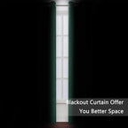 Dark Green Bedroom Blackout Curtains/52 x 63 Inch Long/Set of 2 Curtain - Image 3