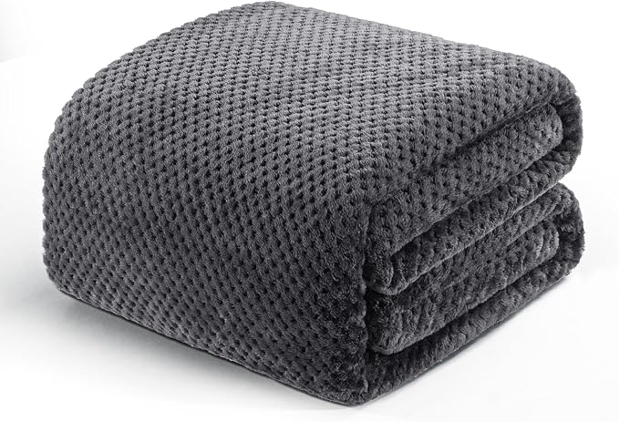 Exclusivo Mezcla Soft Waffle Fleece Bed Blanket Twin Size, Cozy Fluffy Design by ExclusivoMezcla