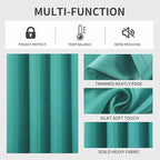 Joydeco Blackout Curtains 120 inches Long 2 Panels Set, Thermal Insulated Long - Image 4