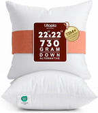 Utopia Bedding 22x22 Pillow Inserts, 2 Pack | Indoor cushion inserts by UTOPIABEDDING