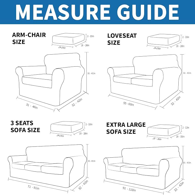 XINEAGE 2026 New 2 Piece Chair Cover - Image 2