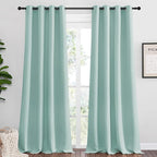 NICETOWN Aqua Blue Blackout Curtains 90" Long by NICETOWN