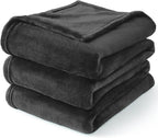 BEDELITE Fleece Blanket Soft Plush Twin Size Blanket Charcoal Grey 60"x80" | - Image 9