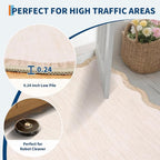 GarveeHome Scalloped Washable Runner Rug 2x6 Non Slip Kitchen Rugs - Image 6