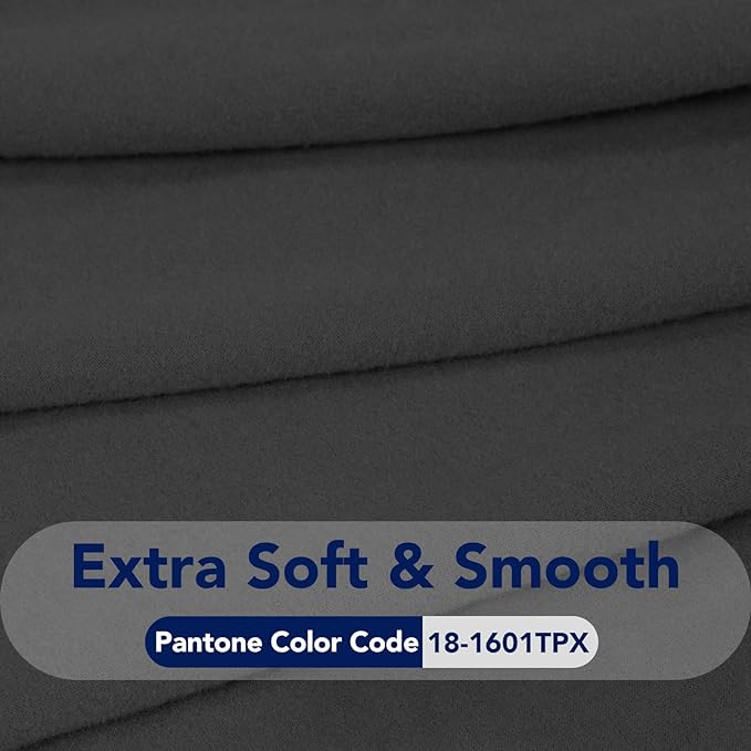 PureFit Stretch Couch Covers for Sofa 4 Seater Slipcovers Dark Gray | 1-Piece - Image 5