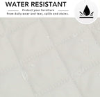 Easy-Going Reversible Couch Cover, 3 Cushion Sofa, Ivory/Ivory | Machine - Image 5