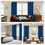 Joydeco Blackout Curtains 45 Inch Length 2 Panels Set, Thermal Insulated Long - Image 8