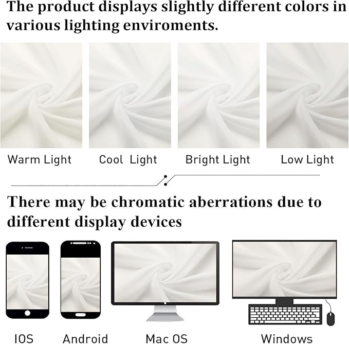 Ivory Sheer Curtains 102 Inches Long 2 Pcs, Rod Pockets Light Filtering Bedroom - Image 7