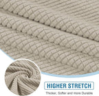H.VERSAILTEX Sectional Couch Covers 3 Pieces Sofa Seat Cushion Covers L Shape - Image 4