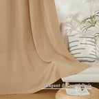 NICETOWN Rustic Linen 144 inch Long Curtains - Image 7