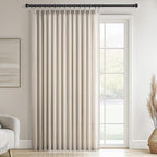Topfinel 102 Inch Curtains 1 Panels Set, One Packs Pinch Pleat Back Tab Linen by Topfinel