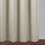 Light Beige Blackout Curtains 52 x 84 Inch Long Beige Curtains Set of 2 Panels - Image 9