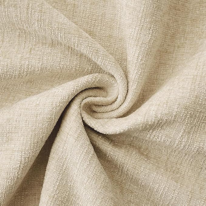 MIULEE Decorative Lumbar Throw Pillow Covers 12x20 Inch Beige 2 Pack | Neutral - Image 3