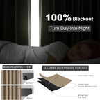Topfinel Extra Long 120 Inch Blackout Curtains - Image 6