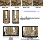 Simplebrand Ava Taupe Blackout Curtains - Image 8
