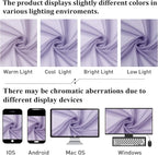 Lavender Sheer Curtains 78 Inches Long 2 Panels Set, Light Filtering Solid - Image 8