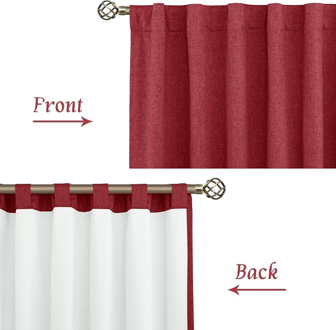Linen 100% Blackout Window Curtains - Image 8
