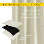 NICETOWN Light Block Window Curtains 84" Length - Image 3