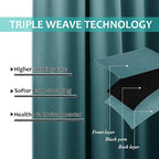 NICETOWN Complete 100% Blackout Curtain Set, Thermal Insulated & Energy - Image 6