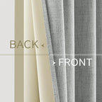 MIULEE 100% Blackout Linen Curtains - Image 6