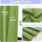 Simplebrand Ava Lime Short Blackout Curtains - Image 3