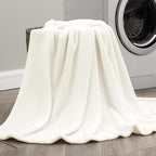BEDELITE Fleece Blanket Soft Plush Twin Size Blanket Cream 60"x80" | Ultra Soft - Image 8