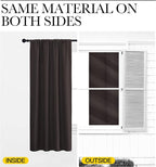 NICETOWN Blackout Curtains for Bedroom, Toffee Brown, 1 Pair, 62 by 63-inch - Image 5