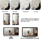 Chyhomenyc Extra Long Ivory Sheer Curtains 108 Inches Long 2 Panels, Light - Image 4