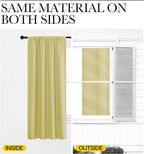 NICETOWN Blackout Curtains for Bedroom, Paler Yellow, 1 Pair, 62 by 63-inch - Image 5