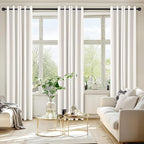 MIULEE Blackout Curtains for Bedroom 2 Panels 34 x 72 Inch Long Ivory | Thermal - Image 6