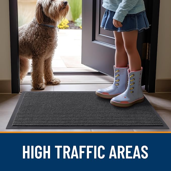 OLANLY Front Door Mat 35x30, Waterproof Heavy-Duty Indoor Outdoor Doormat | - Image 7