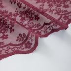 YJ YANJUN Vintage Lace Curtains 72 Inch Length -Dark Maroon Curtains - Image 7