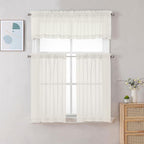 Chyhomenyc Sheer Window Valance Curtains, Light Filtering Valances Windows - Image 9