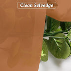 Orange Sheer Curtains 36 inches Long, Short Kitchen Window Treatment Solid - Image 2