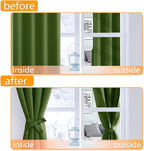 Blackout Curtains for Bedroom, 60 x 84 Inch, Olive Green, 2 Panels | Thermal - Image 4