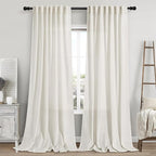 Extra Long Curtains 2 Panels 116 Inches Long by Nanspring