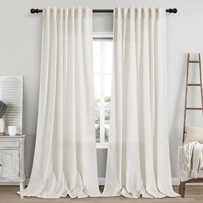 Extra Long Curtains 2 Panels 111 Inches Long by Nanspring