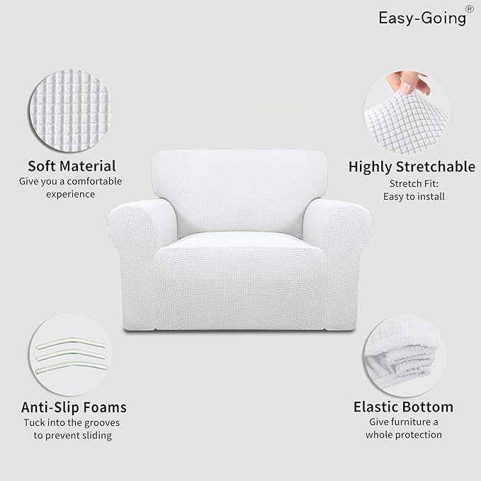 Easy-Going Stretch Oversized Chair Slipcover - Image 3