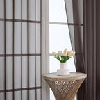 Chocolate Sheer Curtains 120 Inches Long 2 Panels Set, 59 Inch Extra Wide Soft - Image 3