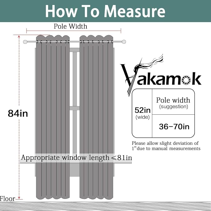 Yakamok Purple 100% Blackout Curtains 84 Inches Long - Image 9