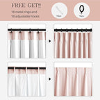 Pinch Pleated Linen Curtains 100% Blackout 102 Inches Long - Image 6