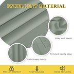 NICETOWN Blackout Sage Green Curtain 90 inch Length - Image 4