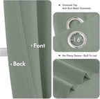 MIULEE Blackout Curtains for Bedroom 2 Panels 40 x 72 Inch Long Light Green | - Image 4