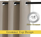NICETOWN Blackout Curtains 54 inches Long - Image 2